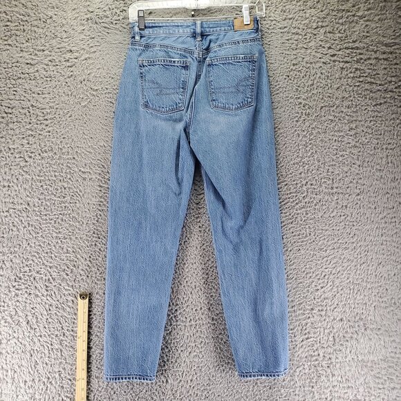 American Eagle Outfitters Jeans Women’s 0 Blue Mom Straight Stretch Denim - Picture 11 of 12